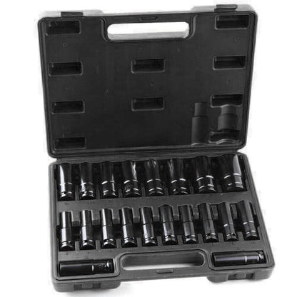 20PCS Deep Impact Socket Set 1 2 Inch Drive Metric 8 - 32mm Lifetime Warranty UK