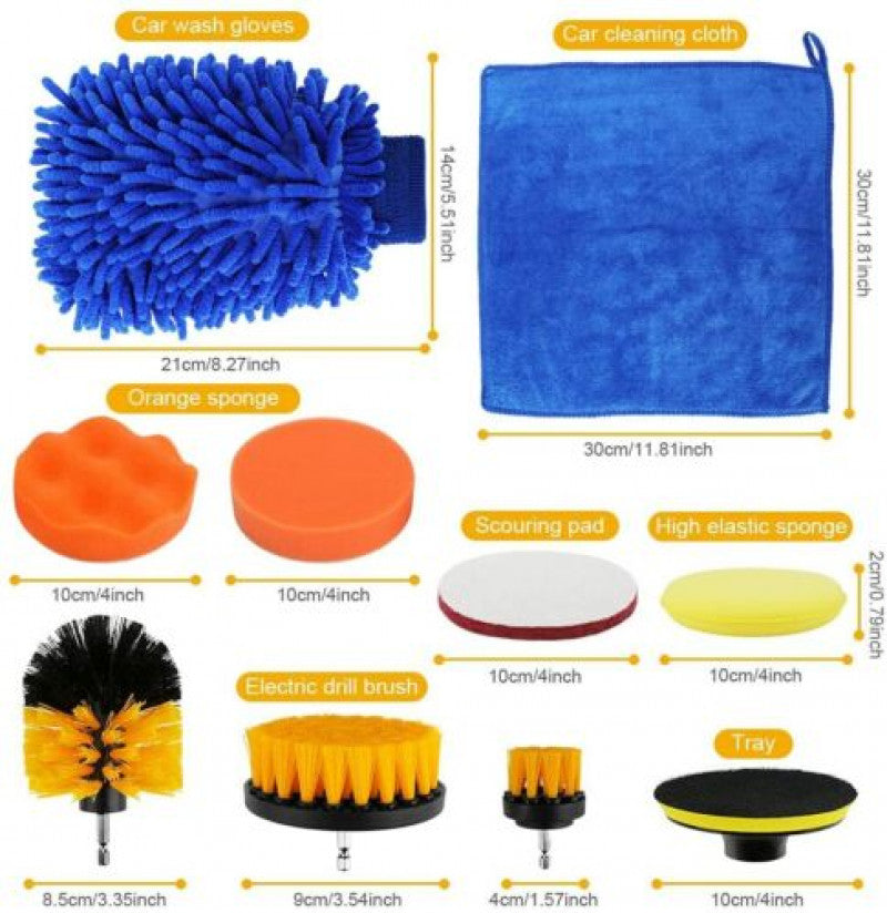 26Pcs Car Detailing Brush Set Soft Brushes Interior Wheel Valet Pro Cleaning Kit