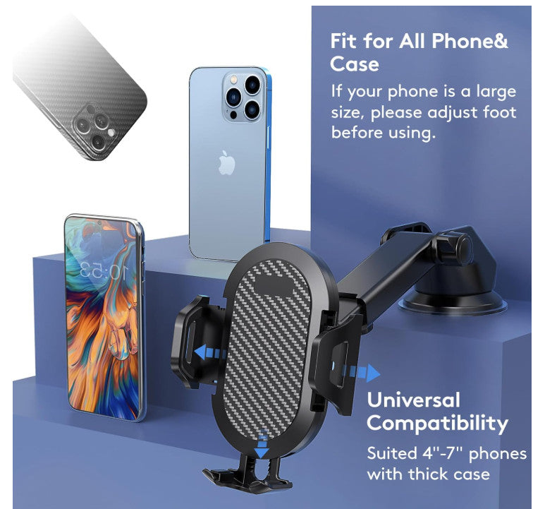 In Car Phone Universal Holder 360 Rotatable Car Mobile Phone Suction Mount