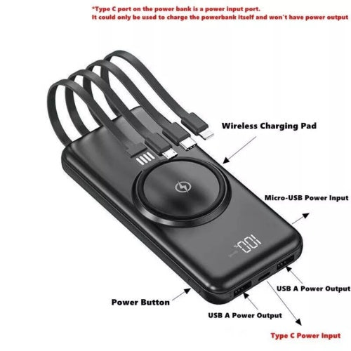 20000mAh Power Bank Fast Charger Battery Pack Portable 5 USB For Mobile Phone UK